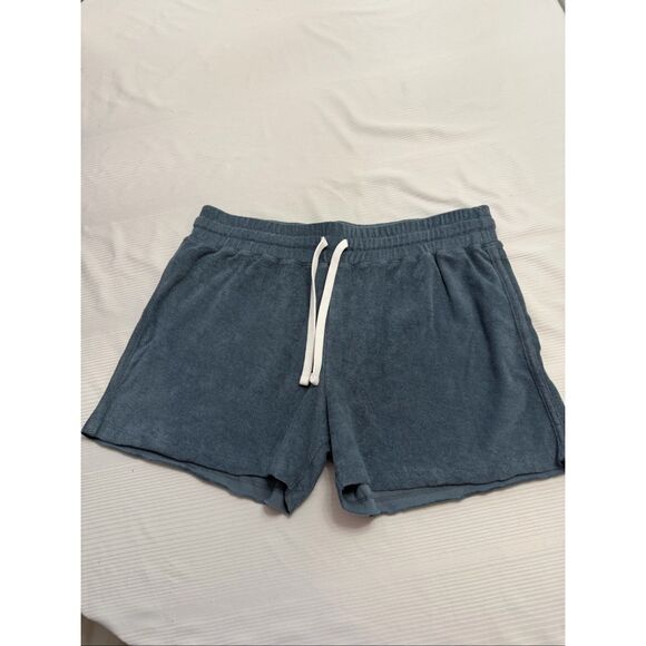 NWT Erin Gray Riviera Terry Cloth Toweling Shorts Size Large New - Picture 1 of 10